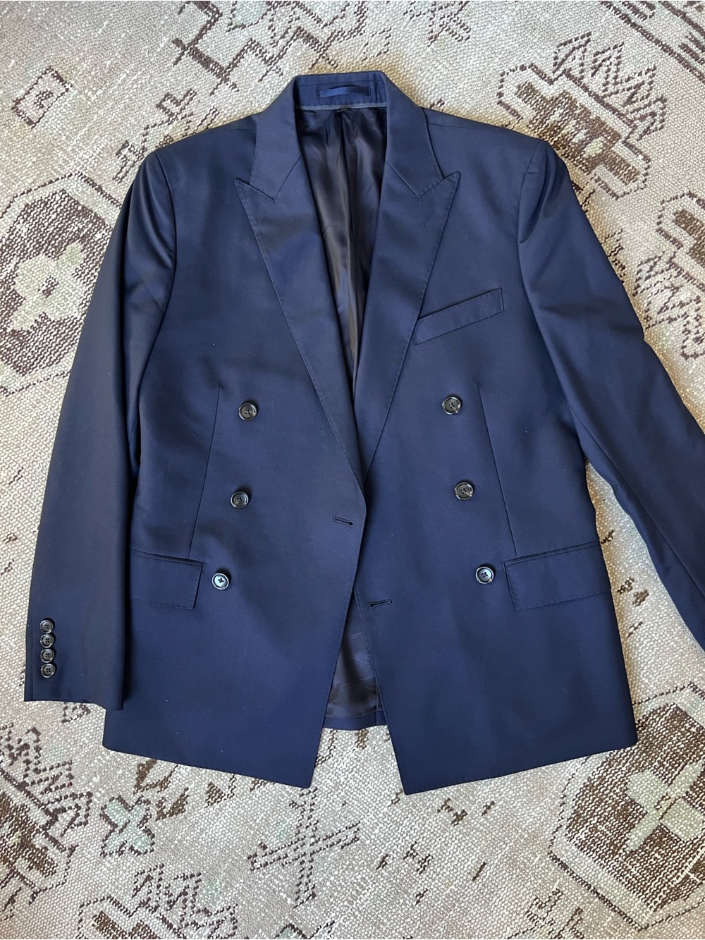 J. Crew Ludlow Slim-fit double-breasted suit jacket in Loro Piana Super 120's -
